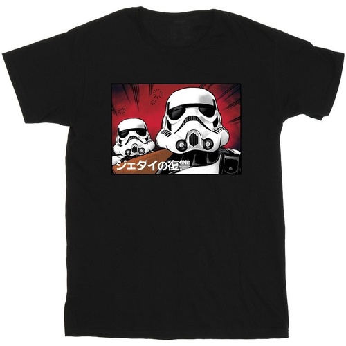 Vêtements Homme T-shirts manches longues Disney Stormtrooper Japanese Noir