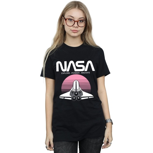Vêtements Femme polo-shirts men usb wallets caps Coats Jackets Nasa Space Shuttle Sunset Noir