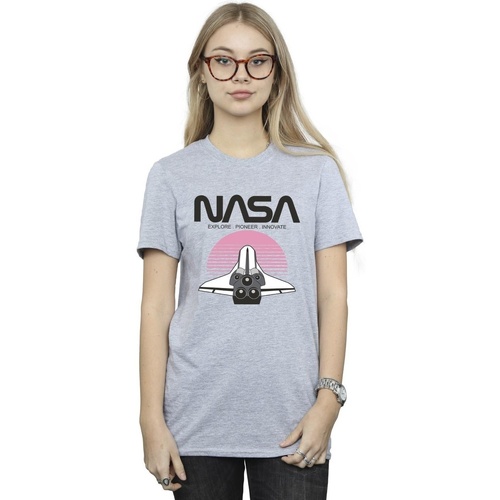 Vêtements Femme Toujours à carreaux Nasa Kennedy Space Centre Planet Gris