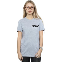Vêtements Femme T-shirts manches longues Nasa Johnson Worm Pocket Print Gris