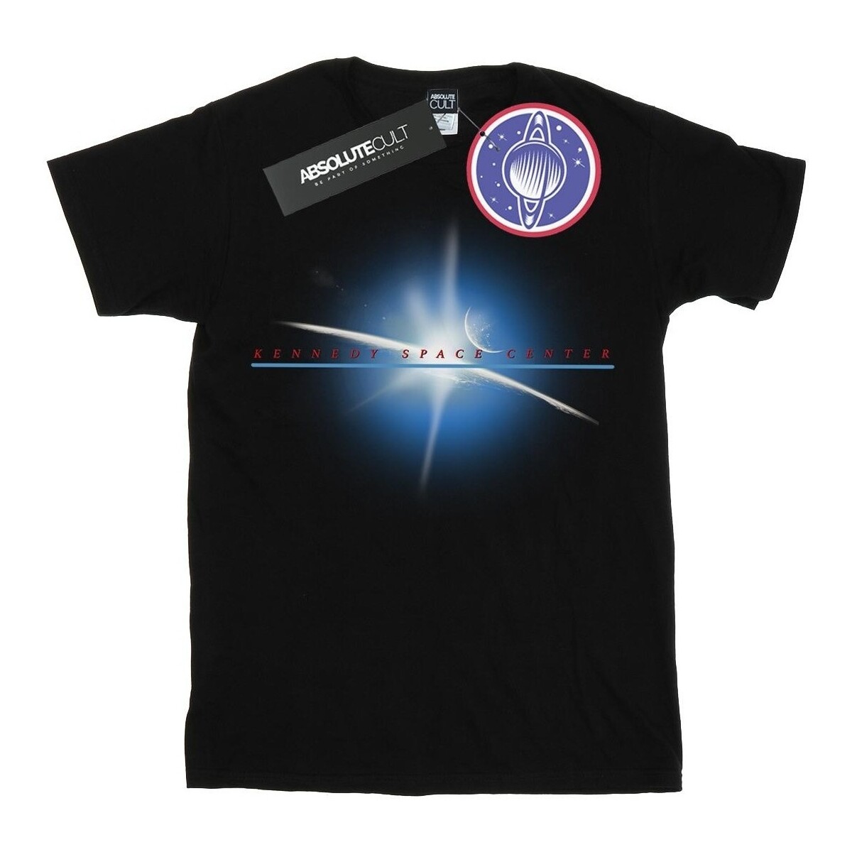 Vêtements Femme T-shirts manches longues Nasa Kennedy Space Centre Planet Noir