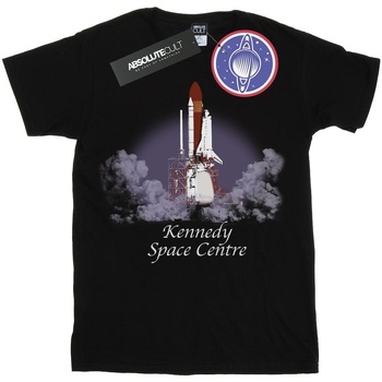 Vêtements Femme detachable lace-collar T-shirt Nasa Kennedy Space Centre Lift Off Noir