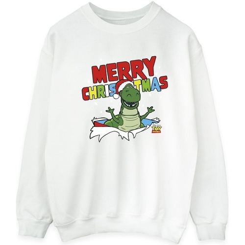 Vêtements Homme Sweats Disney Toy Story Rex Christmas Burst Blanc