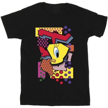 Vêtements Garçon T-shirts manches courtes Dessins Animés Tweety Pop Art Noir