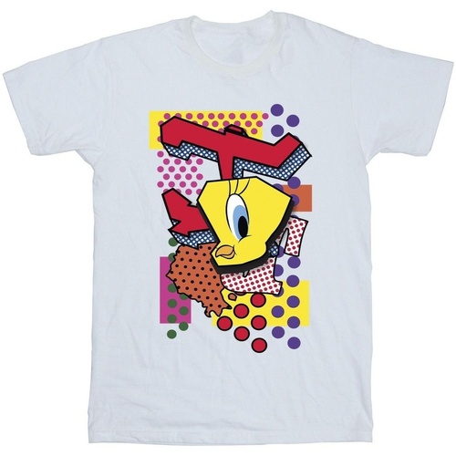 Vêtements Garçon T-shirts & Polos Dessins Animés Tweety Pop Art Blanc