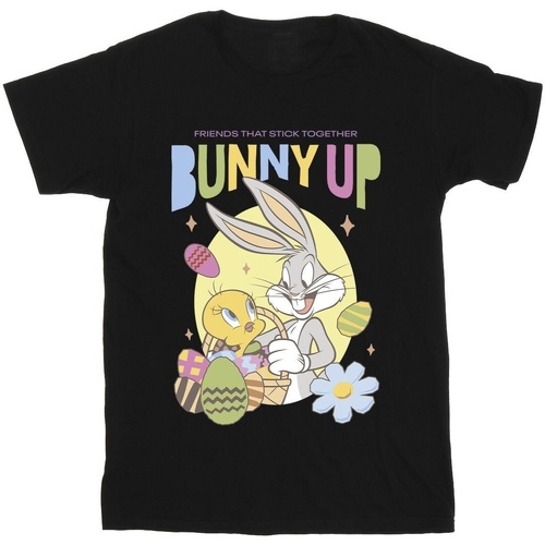 Vêtements Garçon T-shirts manches courtes Dessins Animés Bunny Up Noir