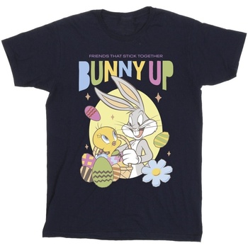 Vêtements Garçon T-shirts manches courtes Dessins Animés Bunny Up Bleu