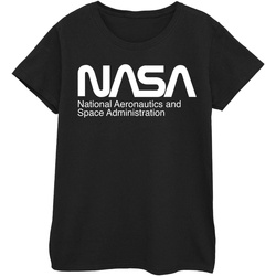 Vêtements Femme T-shirts manches longues Nasa Aeronautics And Space Noir