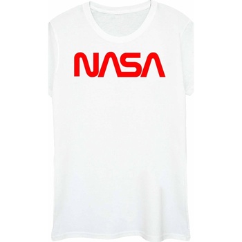Vêtements Femme T-shirts manches longues Nasa Aeronautics And Space Blanc