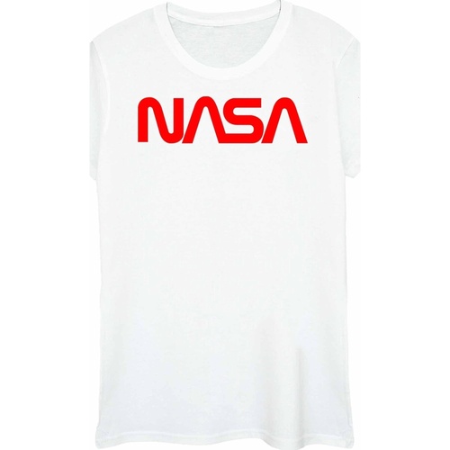 Vêtements Femme T-shirts manches longues Nasa BI48253 Blanc