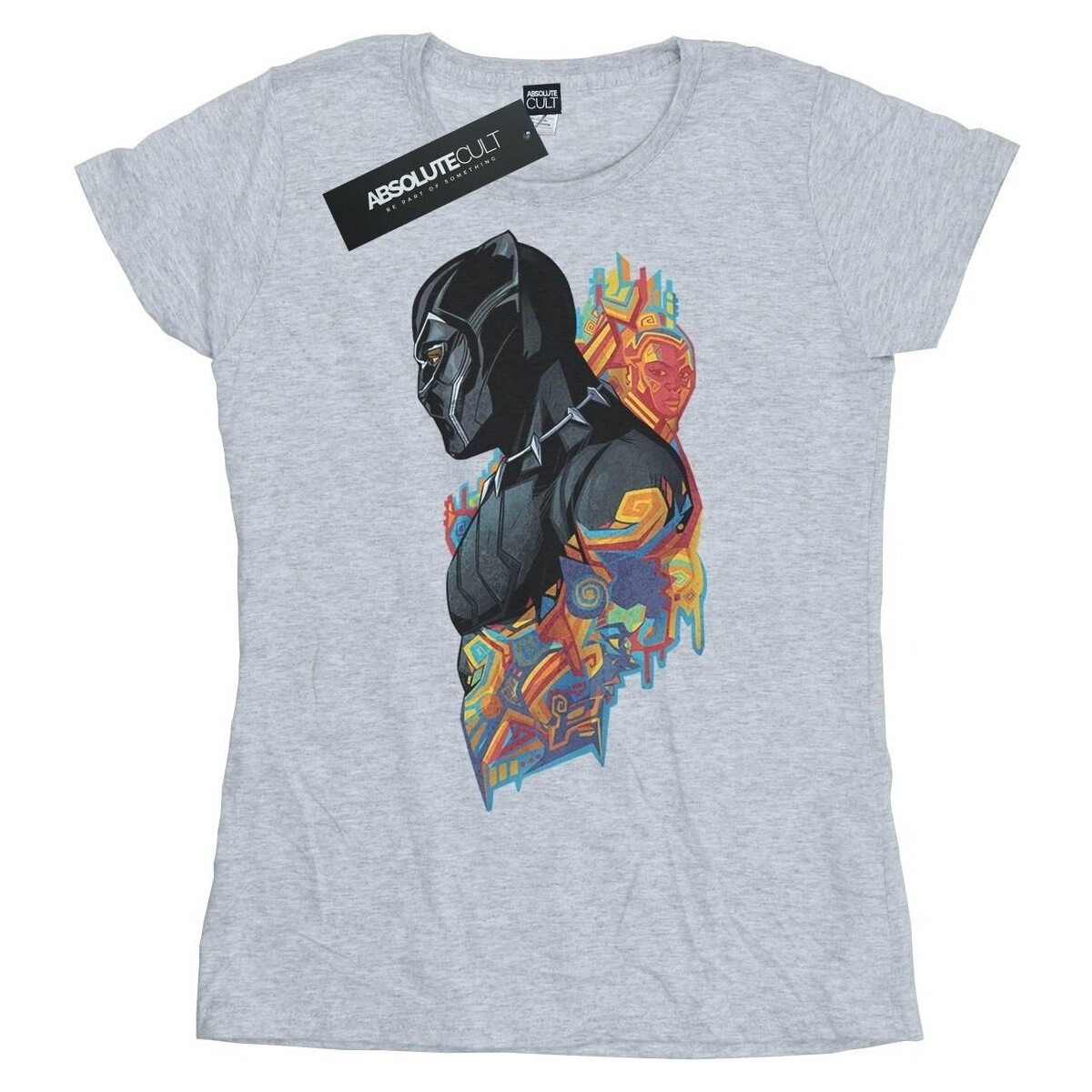 Vêtements Femme T-shirts manches longues Marvel Black Panther Profile Gris