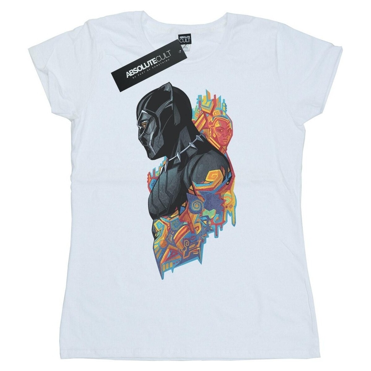 Vêtements Femme T-shirts manches longues Marvel Black Panther Profile Blanc