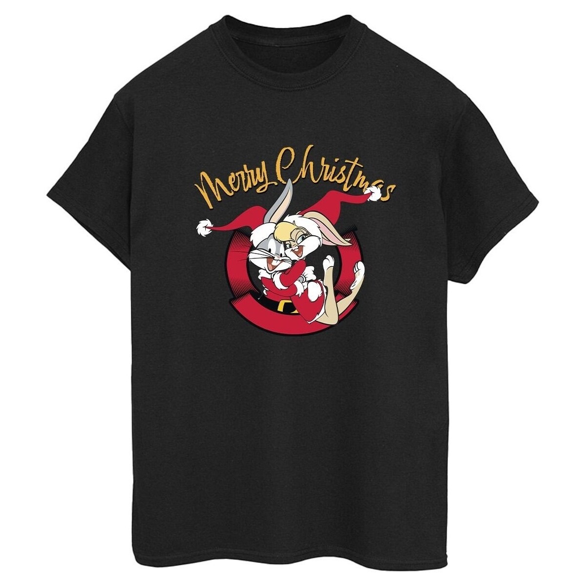 Vêtements Femme T-shirts manches longues Dessins Animés Lola Merry Christmas Noir