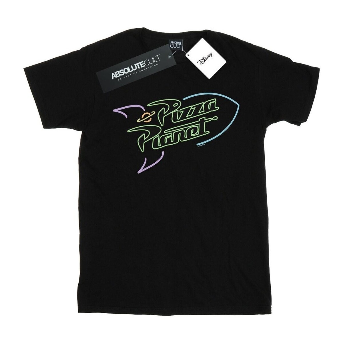Vêtements Homme T-shirts manches longues Disney Toy Story Neon Pizza Planet Noir