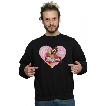 Vêtements Homme Sweats Dessins Animés Taz Valentine's Day Crazy In Love Noir