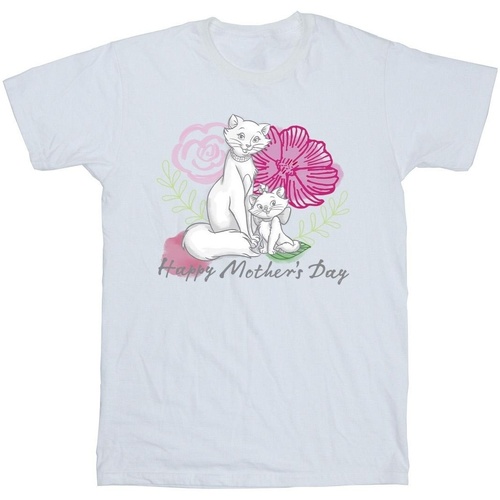 Vêtements Homme T-shirts manches longues Disney The Aristocats Mother's Day Blanc