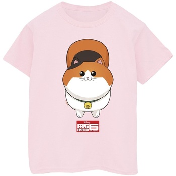 Vêtements Garçon T-shirts manches courtes Disney Big Hero 6 Baymax Kitten Face Rouge
