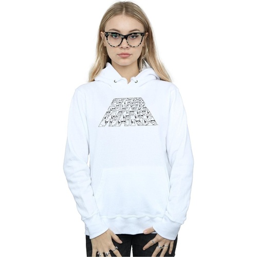 Vêtements Femme Sweats Star Wars: The Rise Of Skywalker Star Wars The Rise Of Skywalker Trooper Filled Logo Blanc
