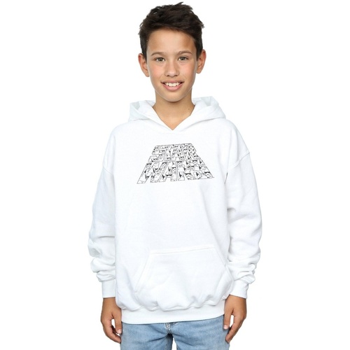 Vêtements Garçon Sweats Star Wars: The Rise Of Skywalker Trooper Filled Logo Blanc