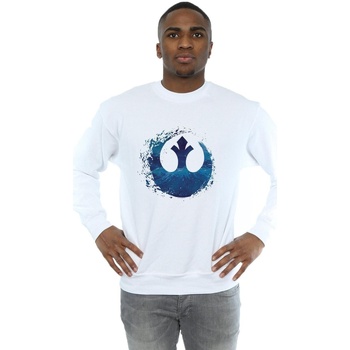 Vêtements Homme Sweats Star Wars: The Rise Of Skywalker Autres types de lingerie Skywalker Resistance Symbol Wave Blanc
