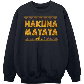 Vêtements Garçon Sweats Disney The Lion King Hakuna Matata Noir