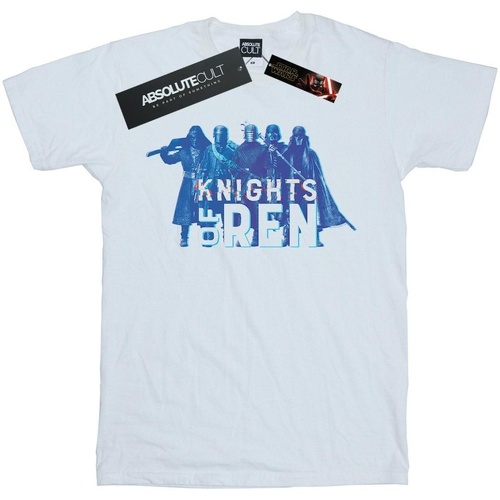 Vêtements Fille T-shirts manches longues Star Wars: The Rise Of Skywalker Knights Of Ren Glitch Blanc