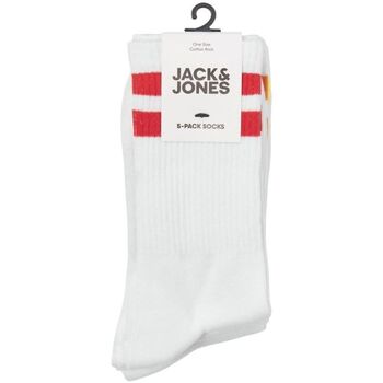 Jack & Jones 12253239 -  TENNIS SOCKS 5 PACK-WHITE Blanc