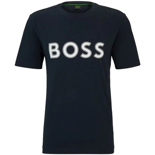 Vêtements Homme T-shirts manches courtes BOSS Jersey Noir