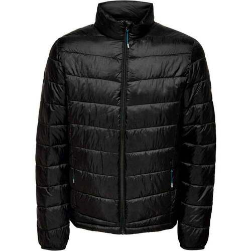 Vêtements Homme Rideaux / stores Only&sons ONSCARVEN QUILTED PUFFER OTW NOOS Noir