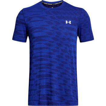 Vêtements Homme Chemises manches courtes Under Armour UA Seamless Ripple SS Bleu