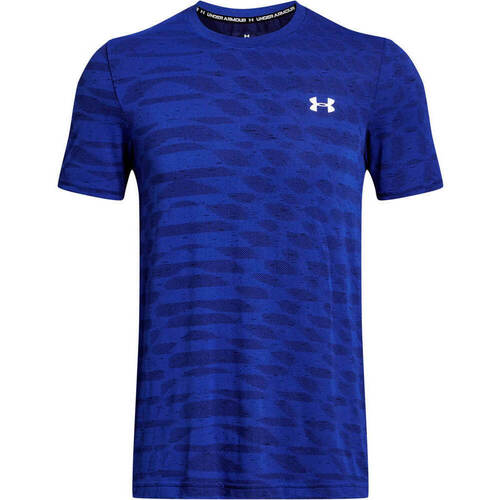 Vêtements Homme Chemises manches courtes Under Armour UA Seamless Ripple SS Bleu