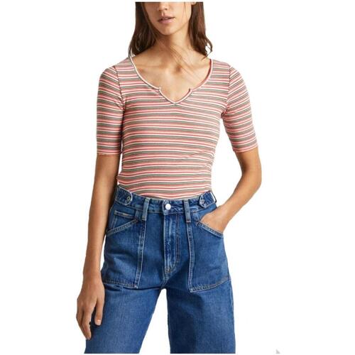 Vêtements Femme T-shirts manches courtes Pepe jeans  Multicolore