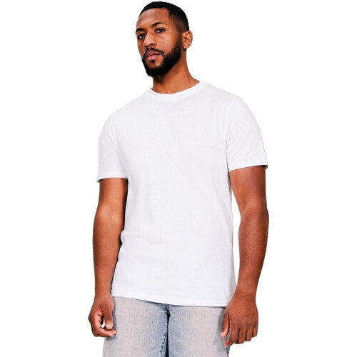 Vêtements Homme T-shirts manches longues Casual Classics AB608 Blanc