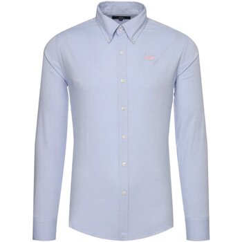 Vêtements Homme Chemises manches longues La Martina CCMC03-OX014 Bleu