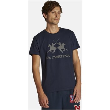 Vêtements Homme T-shirts manches courtes La Martina CCMR05-JS206 Bleu