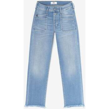 Vêtements Femme Jeans Le Temps des Cerises Pricilia monogrammedle haute 7/8ème jeans destroy bleu Bleu