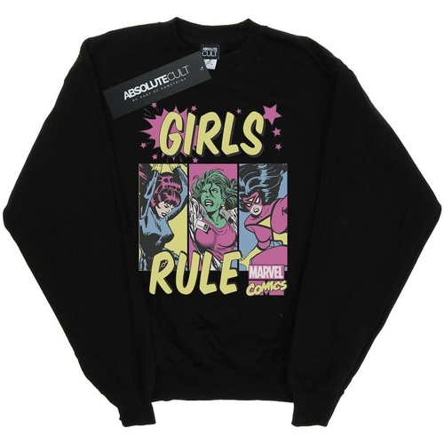 Vêtements Garçon Sweats Marvel Girls Rule Noir