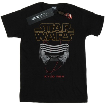 Vêtements Femme T-shirts manches longues Star Wars: The Rise Of Skywalker Kylo Helmet Noir