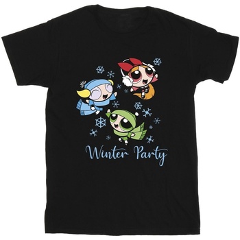 Vêtements Garçon T-shirts manches courtes The Powerpuff Girls Girls Winter Party Noir