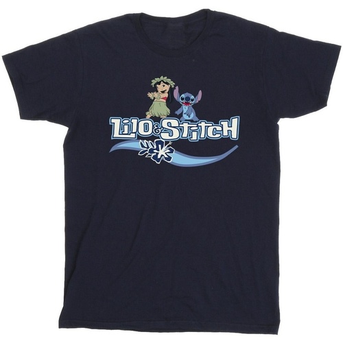 Vêtements Homme T-shirts manches longues Disney Lilo And Stitch Characters Bleu