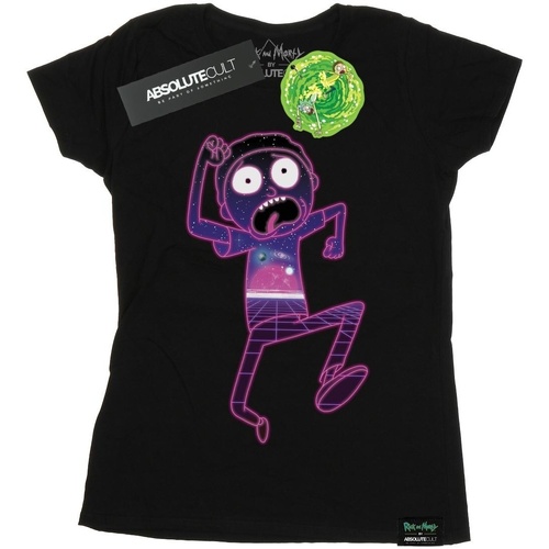 Vêtements Femme T-shirts manches longues Rick And Morty Multiverse Run Noir