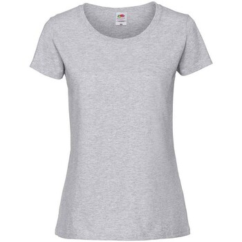 Vêtements Femme T-shirts manches longues Fruit Of The Loom SS720 Gris