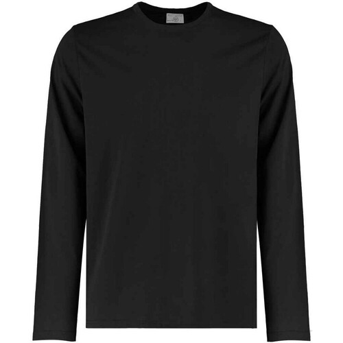 Vêtements Homme T-shirts manches longues Kustom Kit K510 Noir
