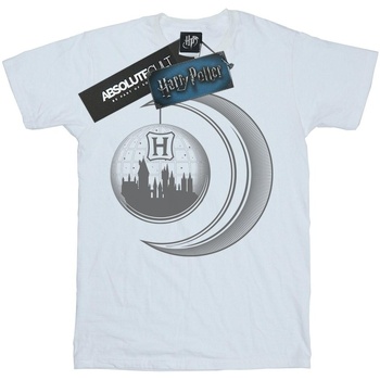 Vêtements Garçon T-shirts manches courtes Harry Potter Hogwarts Moon Blanc