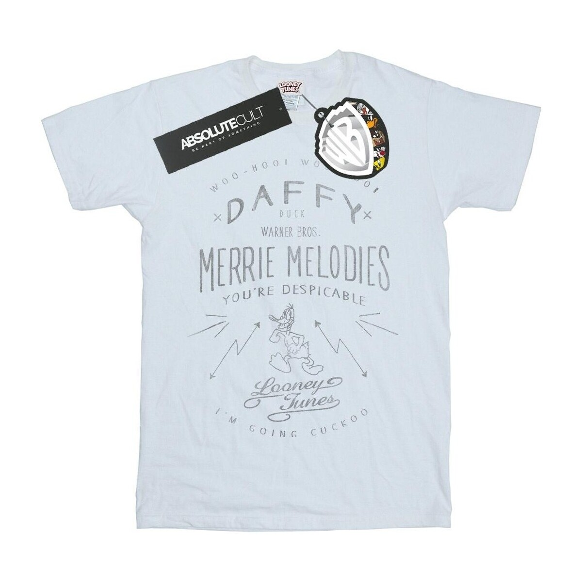 Vêtements Homme T-shirts manches longues Dessins Animés Daffy Duck Despicable Blanc