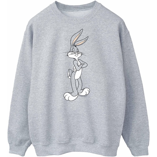 Vêtements Femme Sweats Dessins Animés Bugs Bunny Crossed Arms Gris