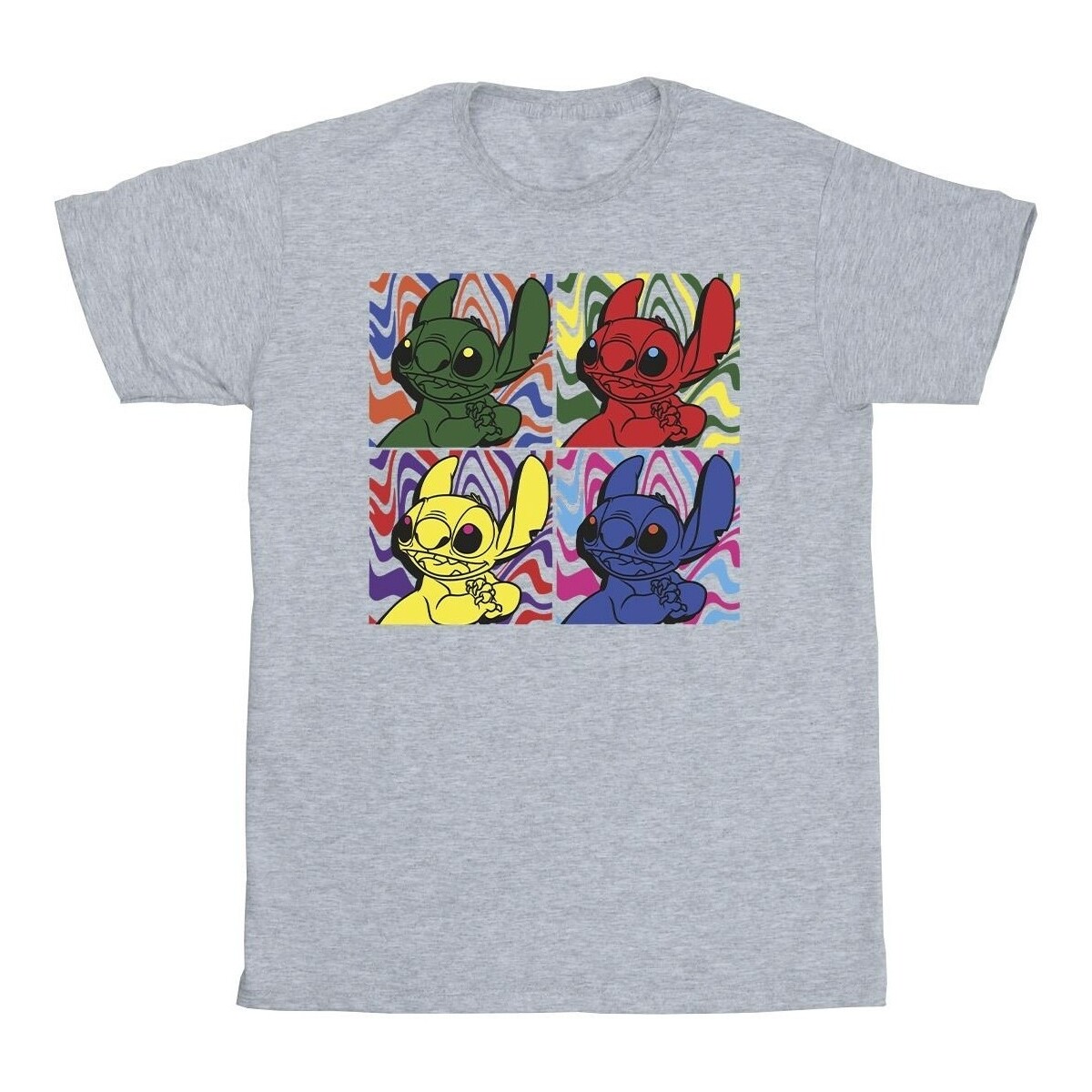 Vêtements Garçon T-shirts manches courtes Disney Lilo & Stitch Pop Art Gris