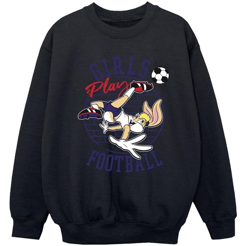 Vêtements Fille Sweats Dessins Animés Lola Bunny Girls Play Football Noir
