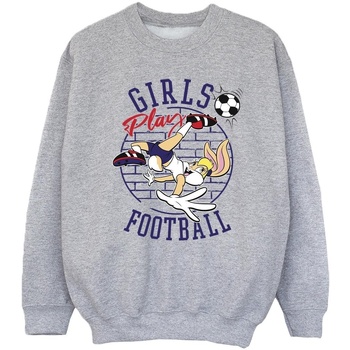 Vêtements Fille Sweats Dessins Animés Lola Bunny Girls Play Football Gris