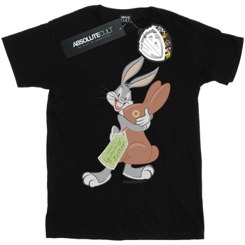 Vêtements Homme T-shirts manches longues Dessins Animés Bugs Bunny Yummy Easter Noir